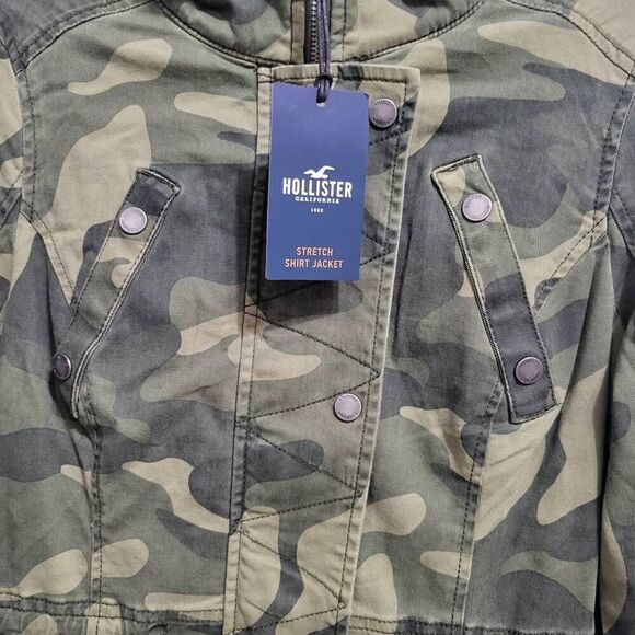 Hollister Camo Military Jacket‎  sz med - Picture 5 of 5